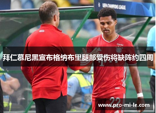 拜仁慕尼黑宣布格纳布里腿部受伤将缺阵约四周